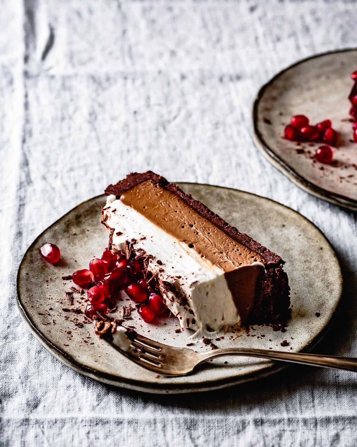 healthy chocolate desserts: GF chocolate cream pie