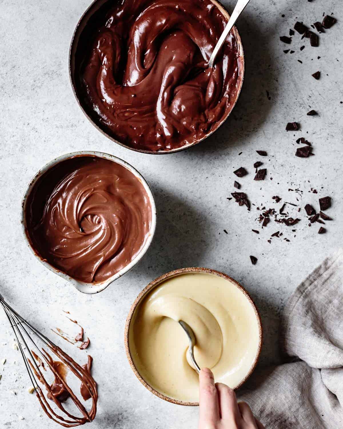 gluten-free chocolate recipes: 3 chocolate ganaches