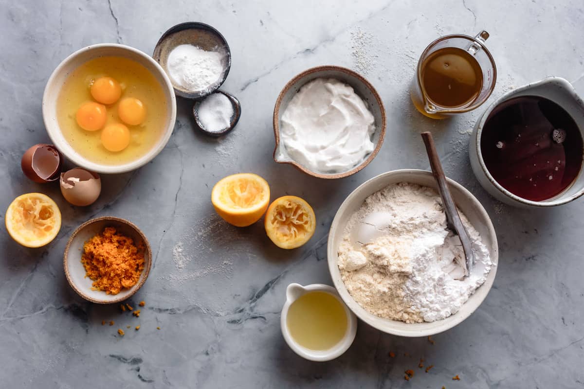 ingredients for coconut flour cake recipe