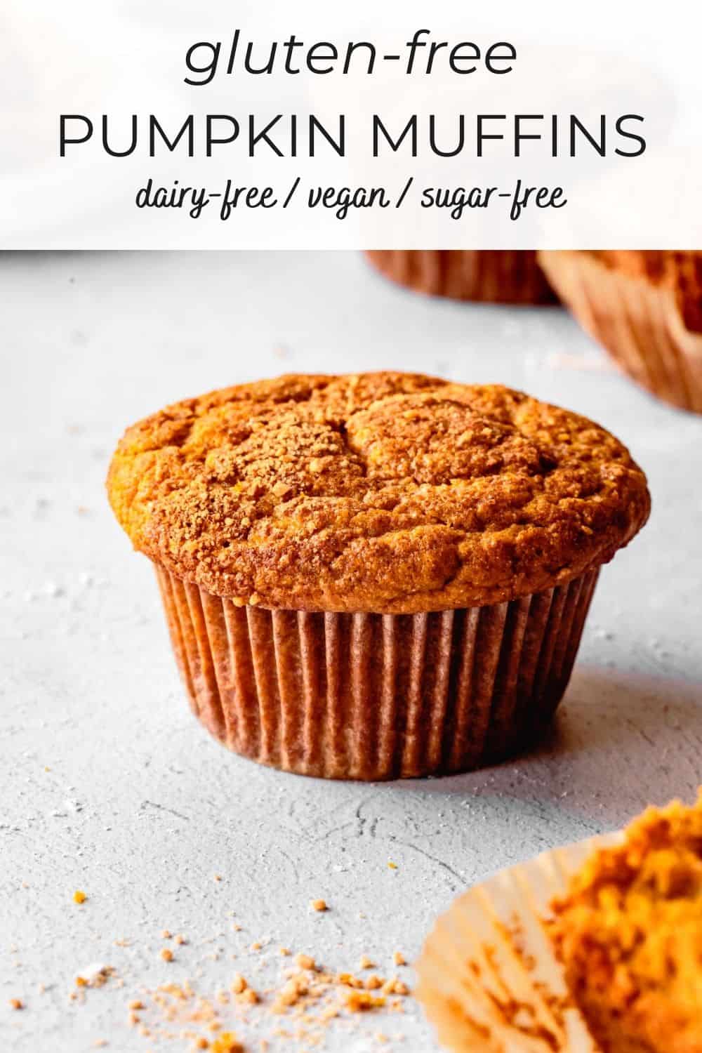 image of pumpkin muffin with text