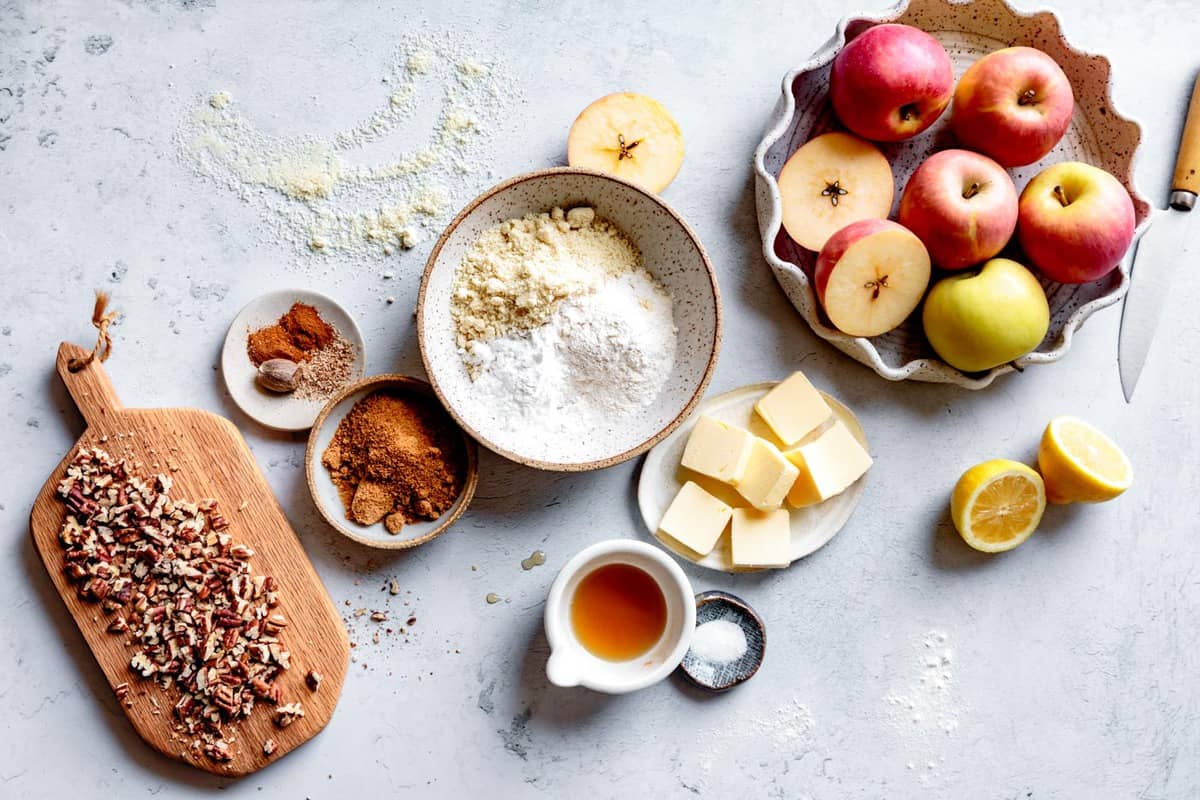 ingredients for paleo apple crisp recipe