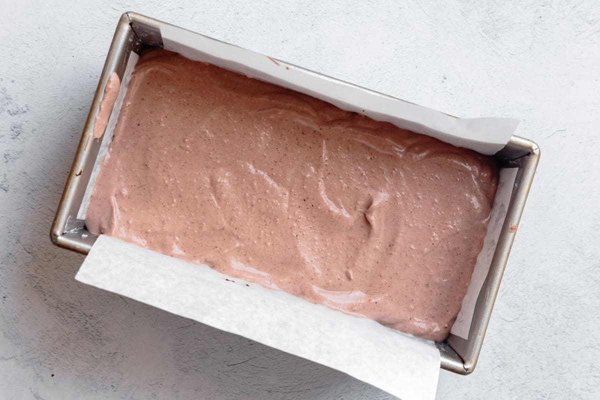 creamy chocolate filling swirled in the pan