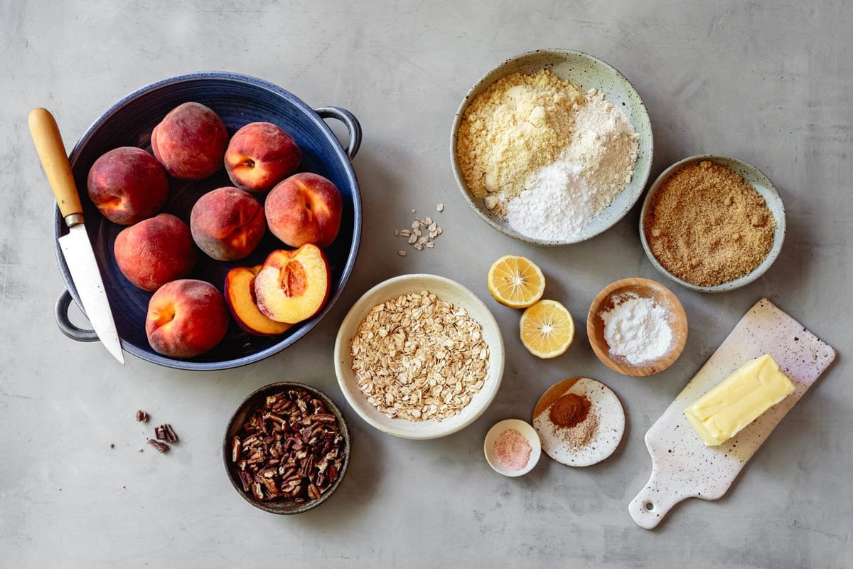 ingredients arranged on a surface