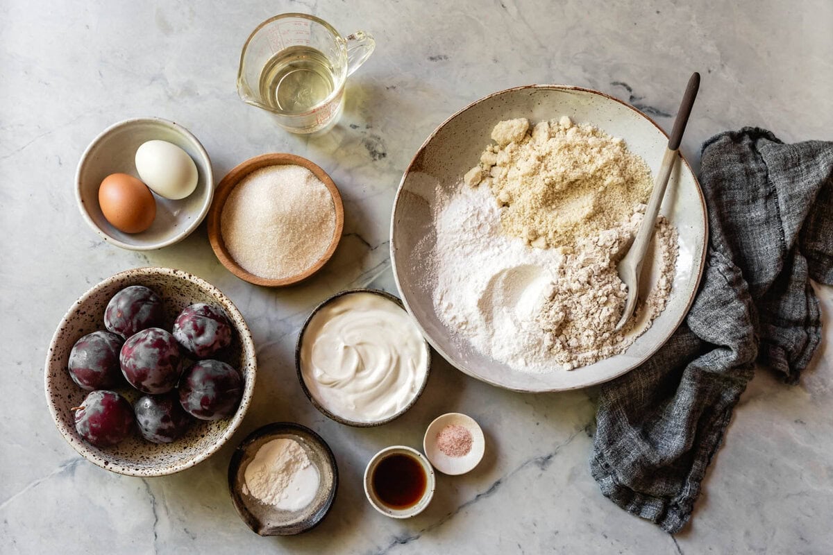 ingredients arranged on a board